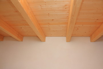 Naklejka na ściany i meble Wooden ceiling