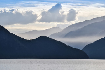 Howe Sound near Vancouver, Rocky Mountains, Canada