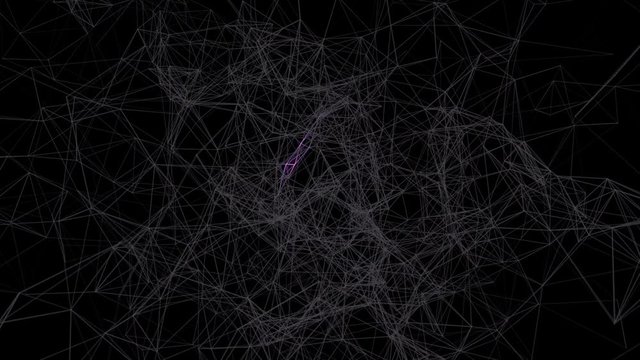 Color imaging of brain activity.Abstract plexus background for different events and projects.Seamless loop.