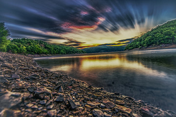 Nationalpark in sunrise