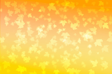 
autumn background of fall leaves on the orange and yellow background
