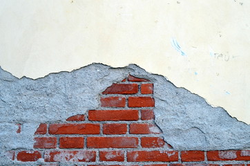 Beschädigte Mauer