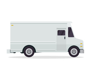 Modern Commercial Delivery Vehicle Illustration Logo