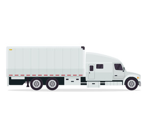 Modern Commercial Delivery Vehicle Illustration Logo