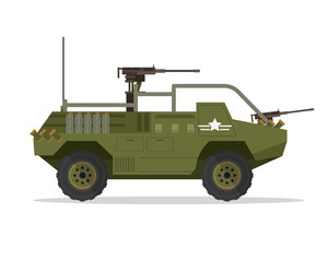 Fototapeta premium Modern Military Vehicle Illustration, Suitable For Game Asset, Icon, Infographic, and Other Military Graphic Purpose