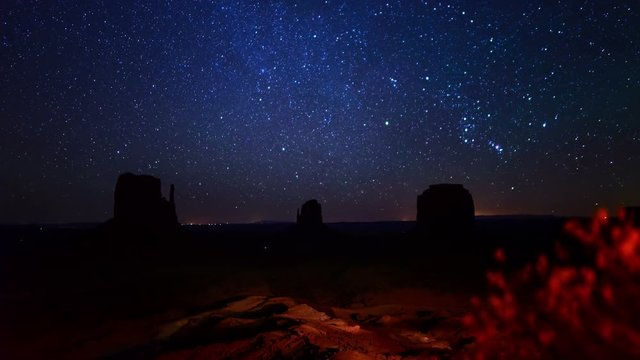 Monument Valley Milky Way Galaxy Time Lapse Dolly