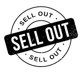 Sell Out rubber stamp. Grunge design with dust scratches. Effects can be easily removed for a clean, crisp look. Color is easily changed.