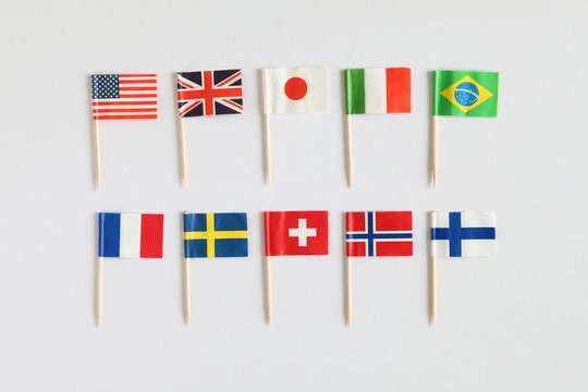 Colorful Cocktail National Flags