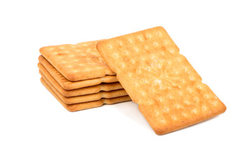Stack of salty cracker