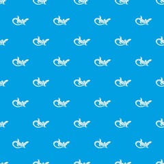 Lizard pattern seamless blue