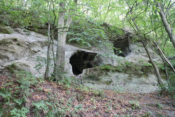 Dvojdierka hole in Štiavnické vrchy, Slovakia