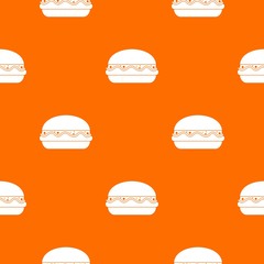 Fototapeta premium Burger pattern seamless