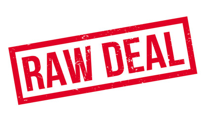 Raw Deal rubber stamp. Grunge design with dust scratches. Effects can be easily removed for a clean, crisp look. Color is easily changed.