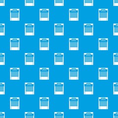 24 hours parking pattern seamless blue