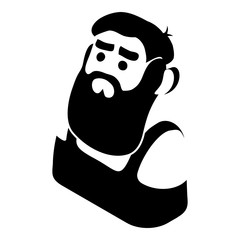 Blacksmith icon, simple black style