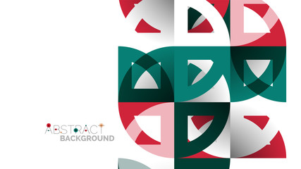 Business presentation geometric template