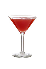 isolated martini glass of watermelon juice