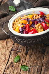 Creole Jambalaya with chicken and sausage