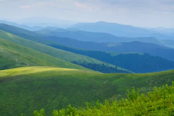 Fototapeten Mountains and hills panoramic. © Leonidovich