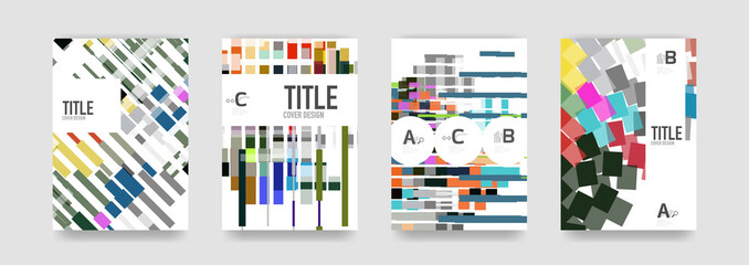 Set of brochure cover templates