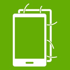 Opened phone icon green