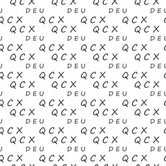 Seamless pattern letters.Vector background