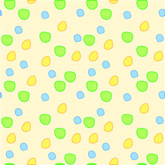 Circle hand drawn.Seamless pattern.Vector background