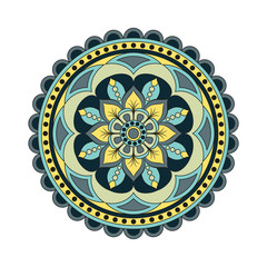 Flower Mandalas. Vintage decorative elements. Oriental pattern, vector illustration. Islam, Arabic, Indian, turkish, pakistan, chinese, ottoman motifs