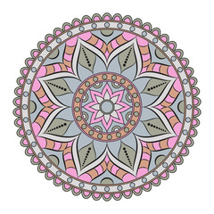 Flower Mandalas. Vintage decorative elements. Oriental pattern, vector illustration. Islam, Arabic, Indian, turkish, pakistan, chinese, ottoman motifs