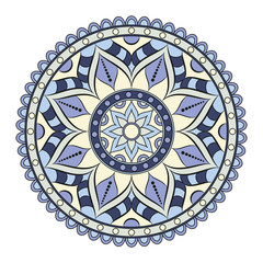 Flower Mandalas. Vintage decorative elements. Oriental pattern, vector illustration. Islam, Arabic, Indian, turkish, pakistan, chinese, ottoman motifs
