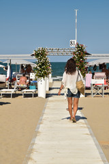 Riccione passerella alla spiaggia