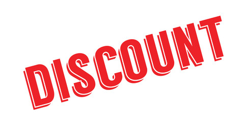 Fototapeta premium Discount rubber stamp. Grunge design with dust scratches. Effects can be easily removed for a clean, crisp look. Color is easily changed.