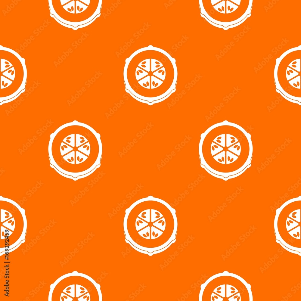 Aufkleber slice of fresh cucumber pattern seamless