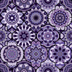 Seamless pattern. Vintage decorative elements. Hand drawn background. Islam, Arabic, Indian, ottoman motifs. Perfect for printing on fabric or paper.