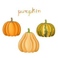 Pumpkins collection with colorful title.