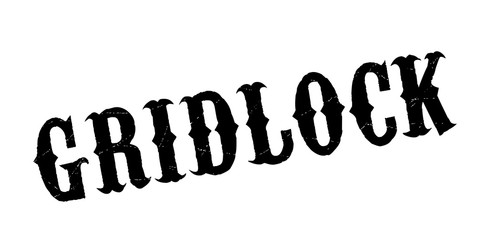 Gridlock rubber stamp. Grunge design with dust scratches. Effects can be easily removed for a clean, crisp look. Color is easily changed.