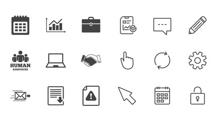 Office, documents and business icons.
