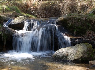 agua, cascada, rio, paisaje, corriente, montaña, agua de niebla