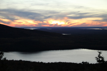 Sunset Cadillac Mountain, Acadia National Park