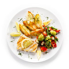 Fish dish - fish fillet and vegetables