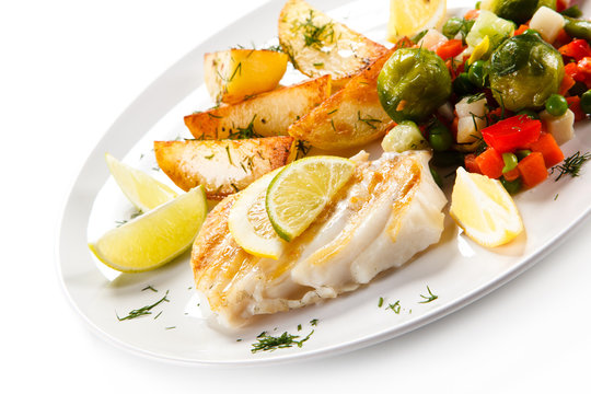 Fish dish - fish fillet and vegetables