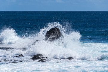 La Gomera Fels in der Brandung © Xeron