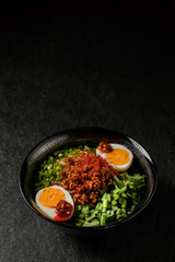 台湾まぜそば　台湾乾麺　Taiwanese style dried noodles