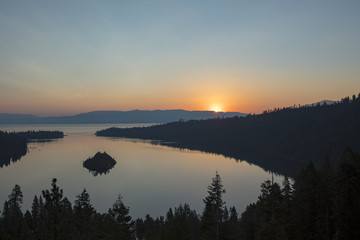 Sunrise at Emerald Bay, Lake Tahoe, California