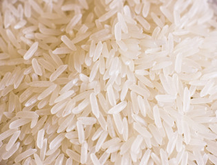 White rice. Isolated