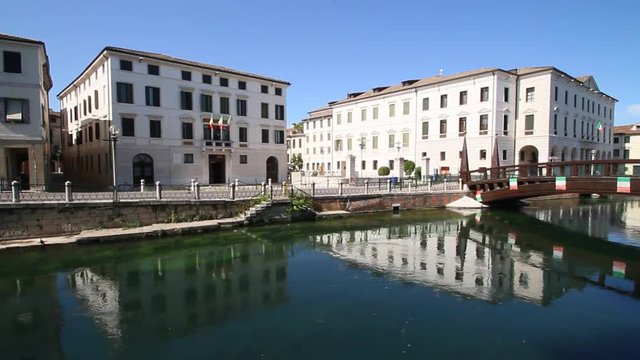 Treviso, Universit&agrave;, Fiume Sile, Veneto, Italia, Italy