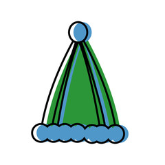 hat icon over white background vector illustration