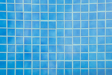 Pool tile texture, Blue tiles mosaic background