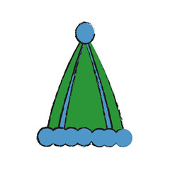 hat icon over white background vector illustration