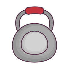 dumbbell icon over white background vector illustration